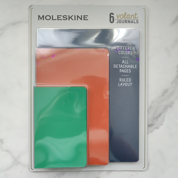 Moleskine Office Nwt Moleskine Set Of 6 Volant Collection Ruled